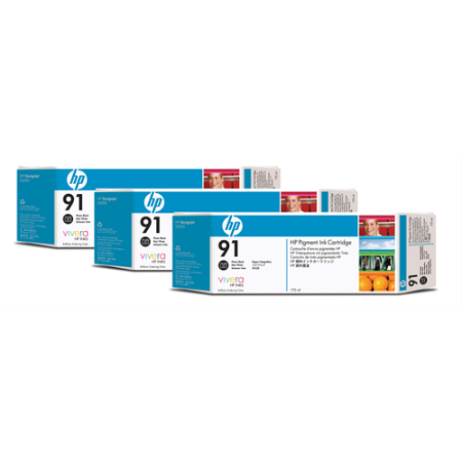 HP 91 Photo Black 3 Pack Ink Cartridge