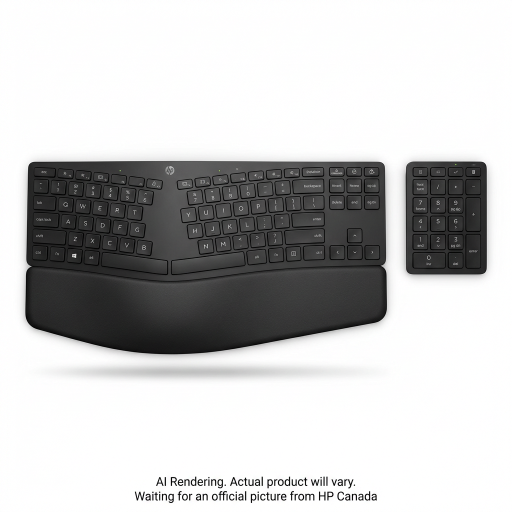 HP 960 BLK WL Ergo KBD United States / Canada English