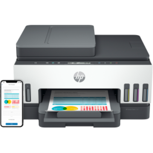 HP Smart Tank 7301 All-in-One Wireless Printer – Cartridge-Free Supertank with ADF, Auto 2-Sided Printing & Up to 2 Years of Ink Included (28B70A)