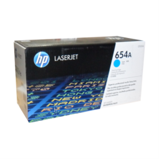 HP 654A Cyan LaserJet Toner Cartridge