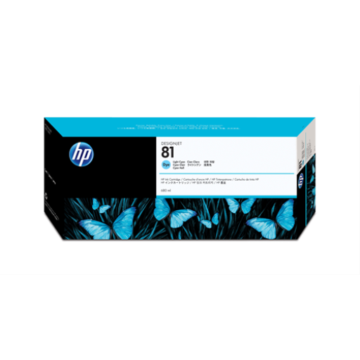 HP 81 Light Cyan Dye Ink Cartridge