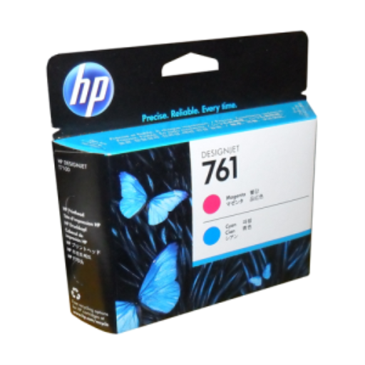 HP 761 Magenta/Cyan Inkjet Printhead