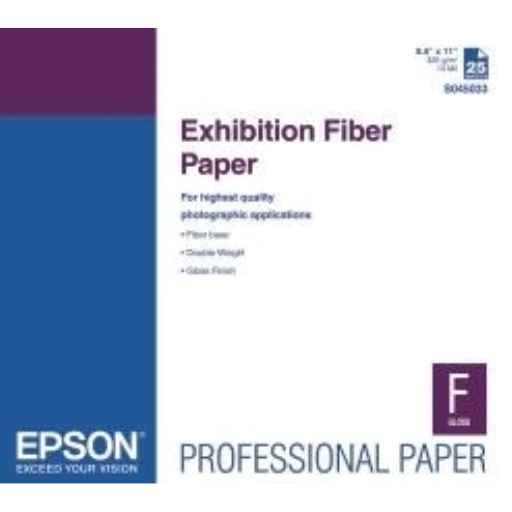 Epson Exhibition Fiber Paper 17”x22” (25 sheets)S045
