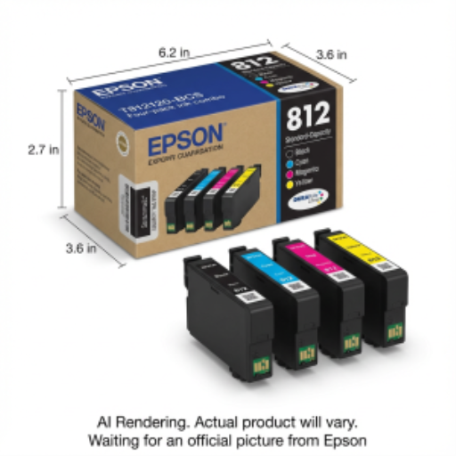 Cartouche d'encre combinée (CMJN) de capacité standard EPSON T812 avec Sensormatic