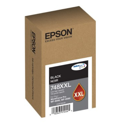 Cartouche d'encre noire originale très haute capacité Epson T748XXL T748XXL120