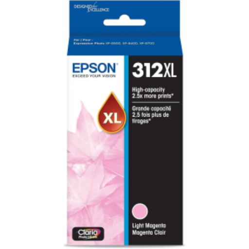 T312XL620 Epson 312XL Claria XL Cartouche d'encre d'origine haute capacité magenta clair