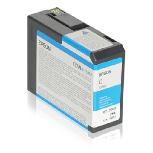 T580200 ENCRE CYAN EPSON ULTRACHROME 80 ML, STYLUS PRO 3800