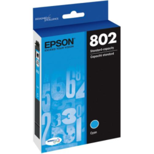 T802220S Cartouche d'encre d'origine Epson 802 cyan