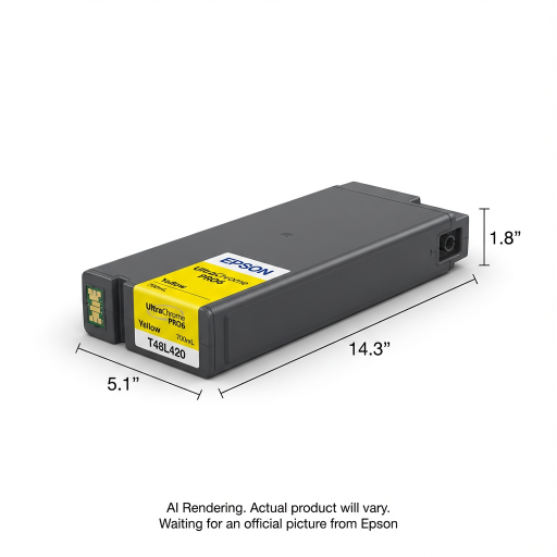 Cartouche jaune Epson ULTRACHROME PRO6, 700 ML T48L42