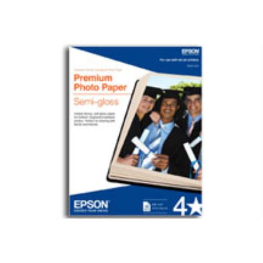 Papier photo semi-glacé Epson Premium, 10x15 cm, 40 feuilles
