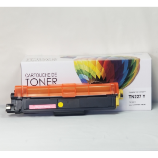 CTTN227Y CARTOUCHE DE TONER JAUNE COMPATIBLE TN227Y BROTHER
