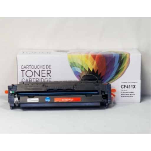 CTCF411X COMPATIBLE HP #410X CARTOUCHE DE TONER CYAN HAUTE CAPACITÉ POUR M452DN/M452N