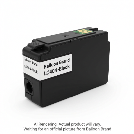 Cartouche d'encre noire compatible Brother LC404