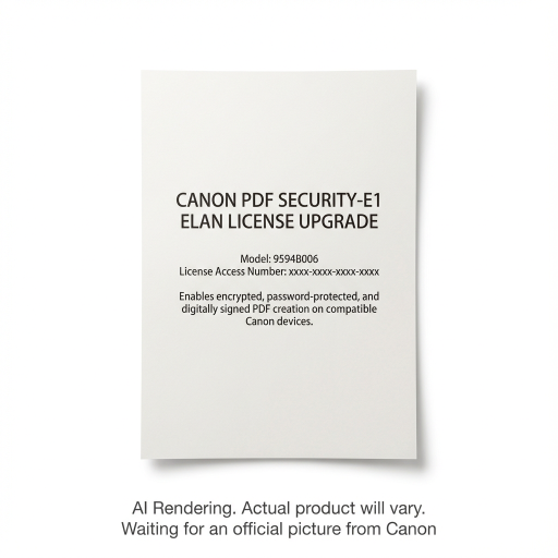 Canon PDF SÉCURITÉ-E1 ELAN
