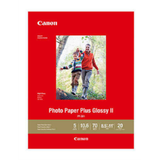 PP-301 Papier photo glacé Plus 8,5" x 11" (20 feuilles/paq.)