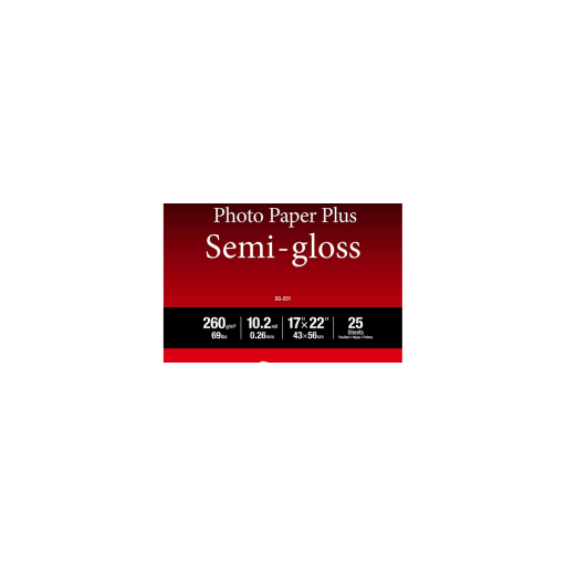 SG-201 Papier photo semi-glacé 17 po x 22 po (25 feuilles/paquet)