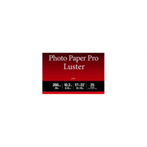 LU-101 17x22 Papier Photo Pro Lustré (25 feuilles/paquet)