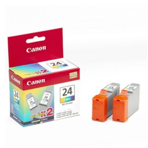Pack de deux cartouches d'encre couleur BCI-24*