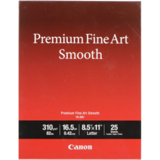 FA-SM1 Papier d'art de luxe lisse, LTR (25 feuilles/paquet)