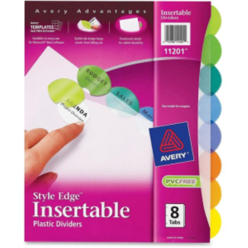 11201 STYLE EDGE SÉPARATEURS EN PLASTIQUE INSERTABLES, 8 ONGLES PAR JEU
