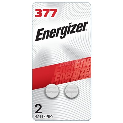 ENERGIZER  377 BPZ  SILVER OXIDE BATTERIES 2PK