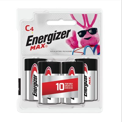 ENERGIZER MAX C ALKALINE BATTERIES 4 PK