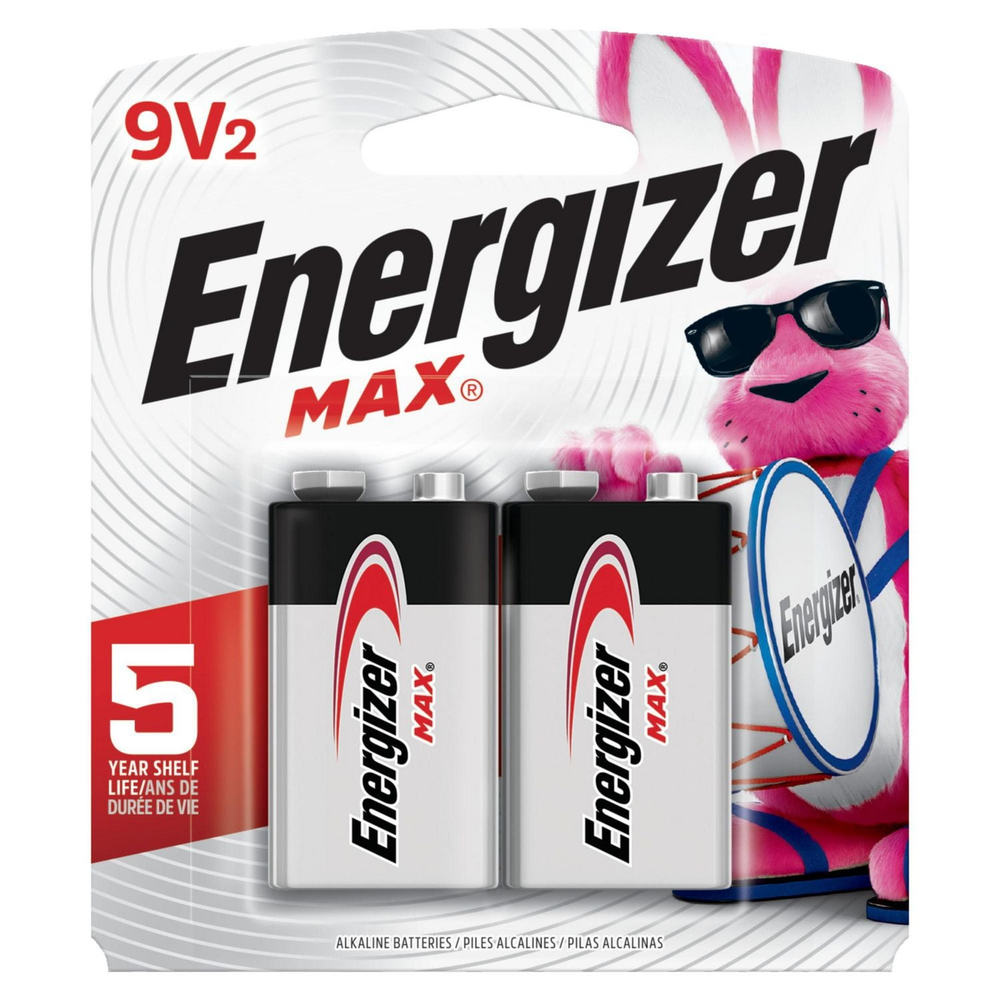 Energizer 9 Volt Alkaline Batteries 2Pk 20622