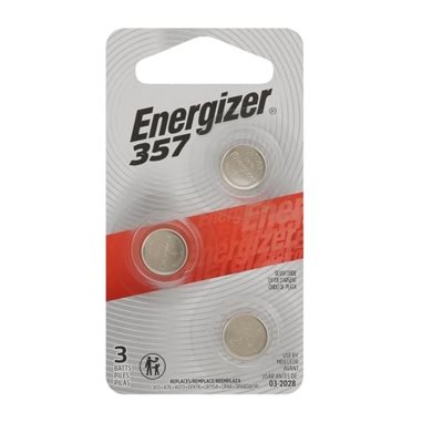 3 PACK 303/357 ENERGIZER SILVER OXIDE BUTTON LR44