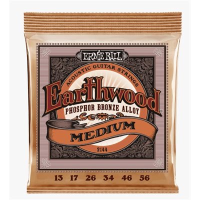 ERNIEBALL      EARTHWOOD GUITAR STRINGS  PHOS MED 13-56