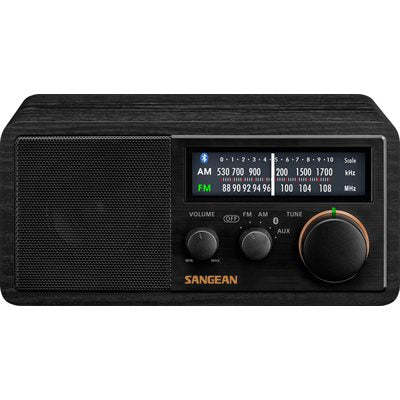 SANGEAN AM / FM / AUX / Bluetooth Wooden Cabinet Radio