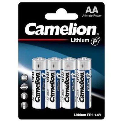 CAMELION 4 PACK AA  LITHIUM BATTERIES (L91 REPLACEMENT)