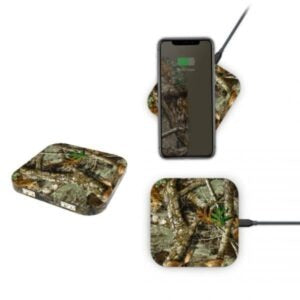 REALTREE EDGE QI WIRELESS CHARGER 2 PORT USB 5V/1AMP CAMO PRINT