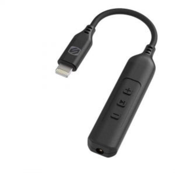 SCOSCHE LIGHTNING TO 3.5MM FEMALE WITH VOLUME CONTROL