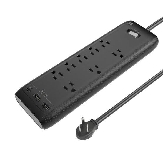 BLUE DIAMOND 8-OUTLET SURGE PROTECTOR+USB CHARGING