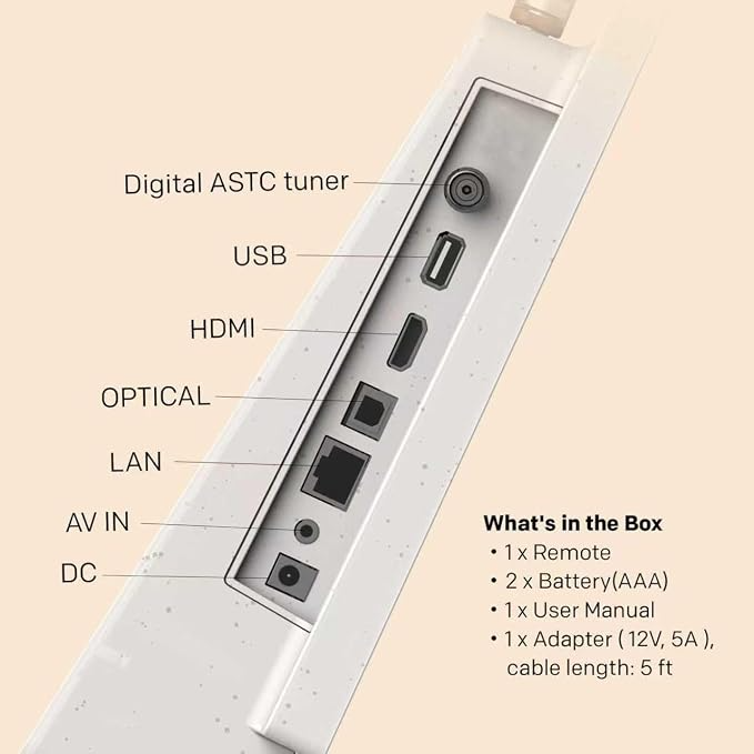 Téléviseur portable SKYWORTH 24 pouces sur batterie
