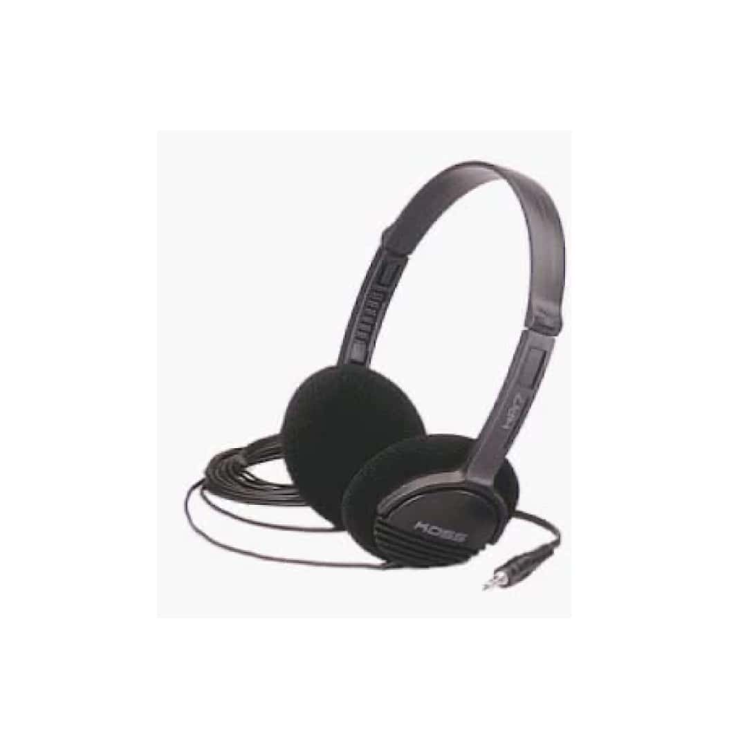 KOSS HEADPHONE ON EAR 3.5MM PORTRABLE W VOLUME CONTROL 8FT