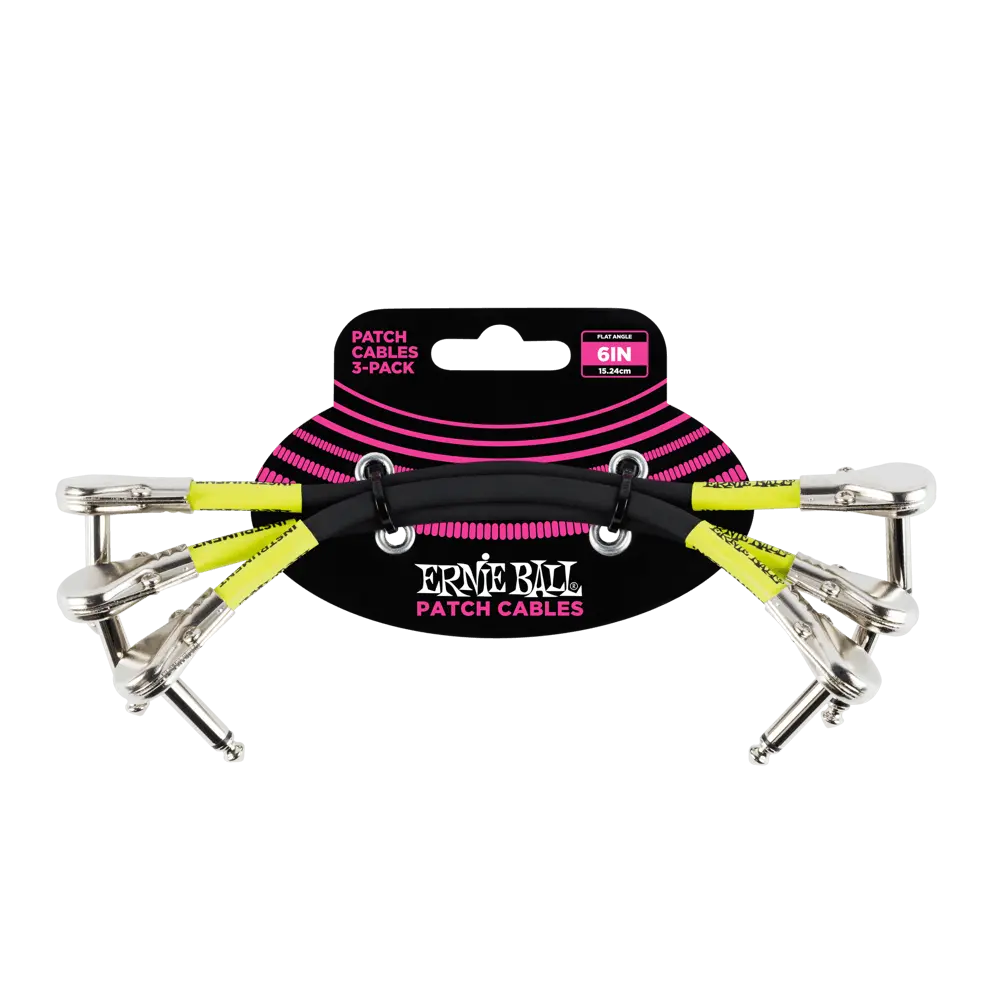 6" Angle Patch Cables (3-pk)