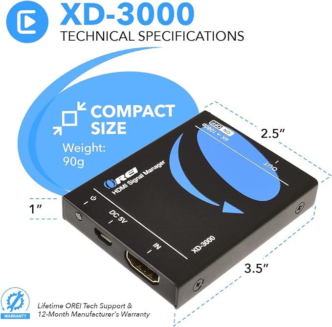 OREI HDMI 4k to 1080p Downscaler,