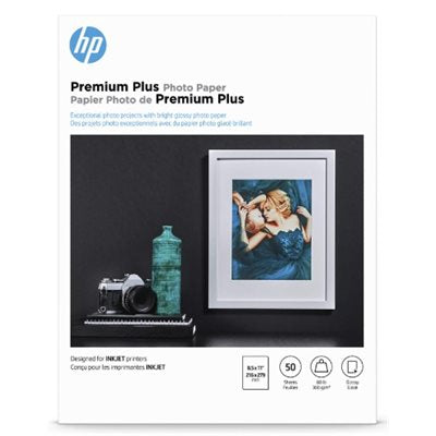 HP PREM PLUS PHOTO PAPER GLOSS 8.5X11/50
