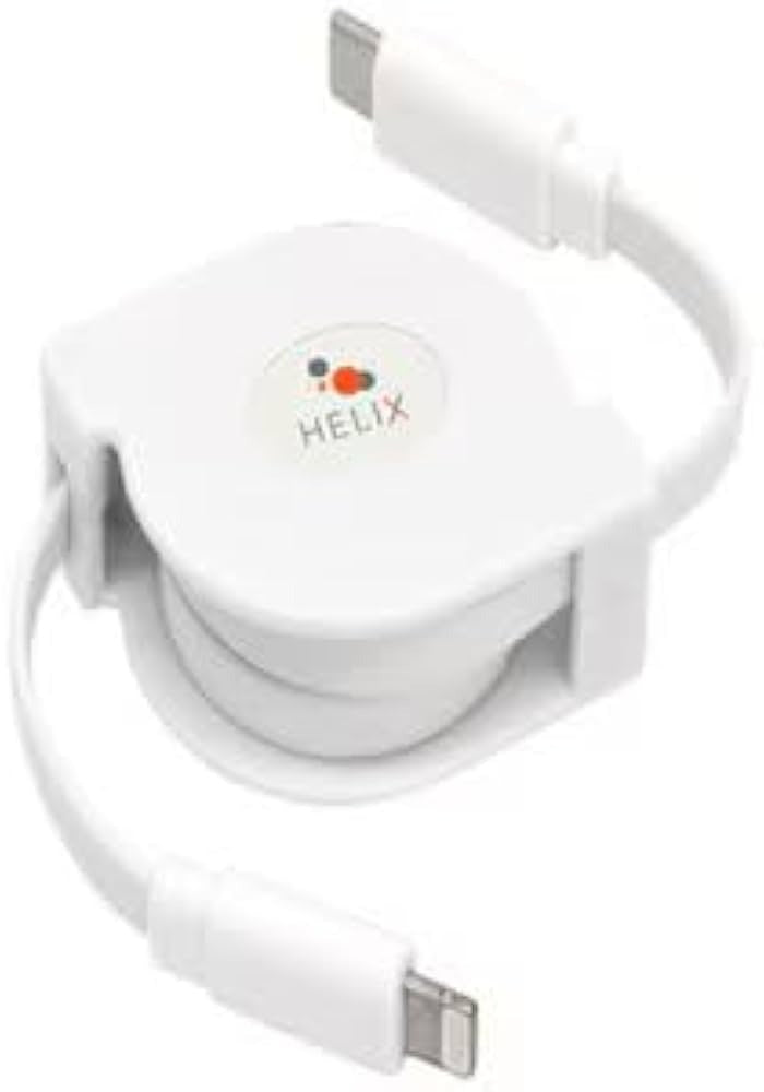 HELIX CHARGE & SYNC RETRACTABLE USB C TO LIGHTNING CONNECTOR 3.2FT