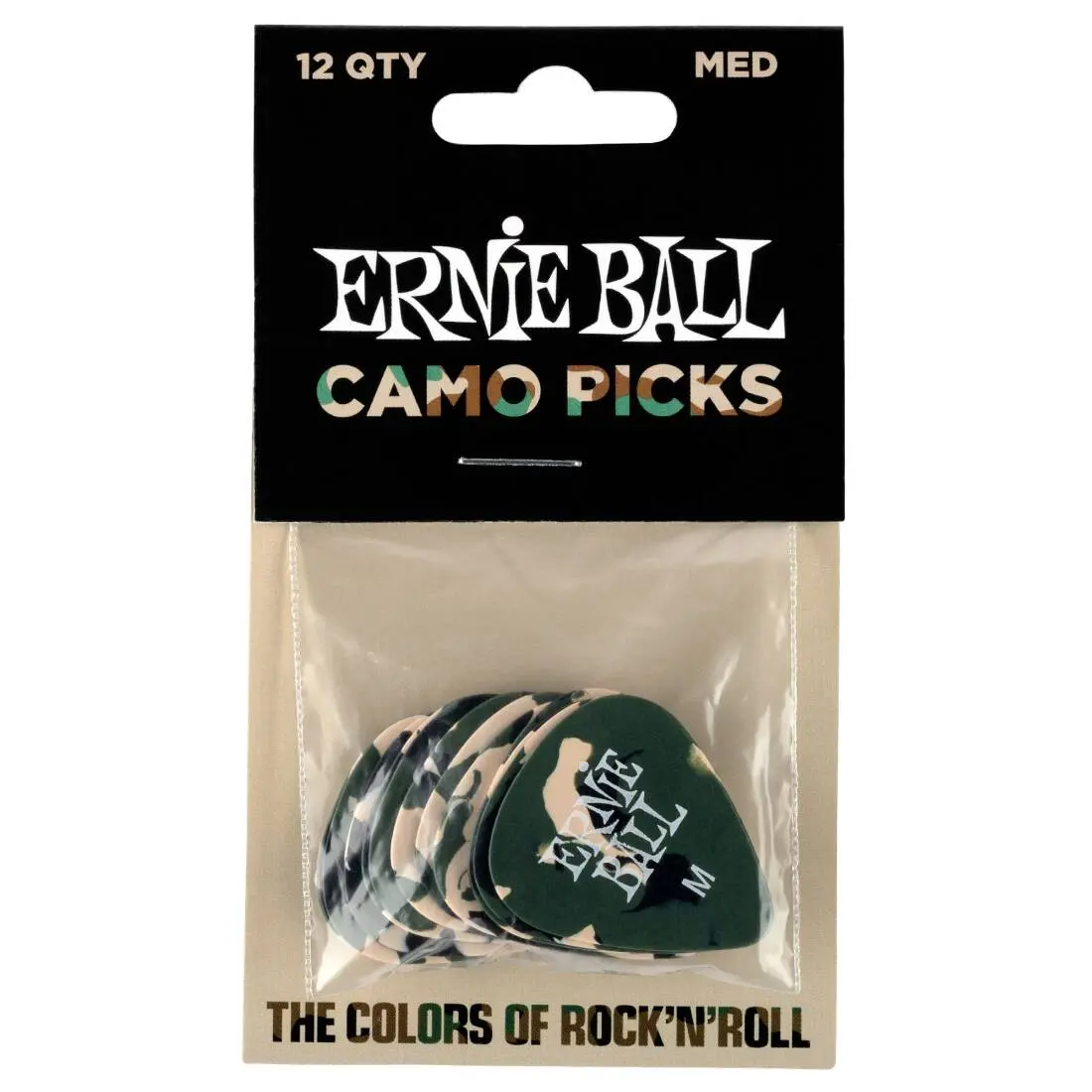 Ernie Ball Camouflage Picks (12-pk)