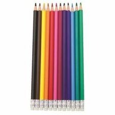 WESTCOTT BRIGHT COLOURED PENCILS-12 PACK