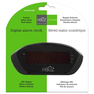 HAUZ DIGITAL ALARM CLOCK