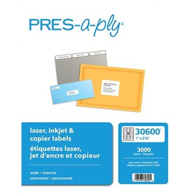 LASER LABEL 1X2 5/8