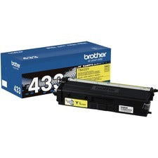 BROTHER TN433Y ORIGINAL HIGH YIELD LASER TONER CARTRIDGE YELLOW