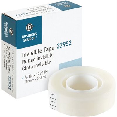 "INVISIBLE TAPE  3/4"" X 1296"