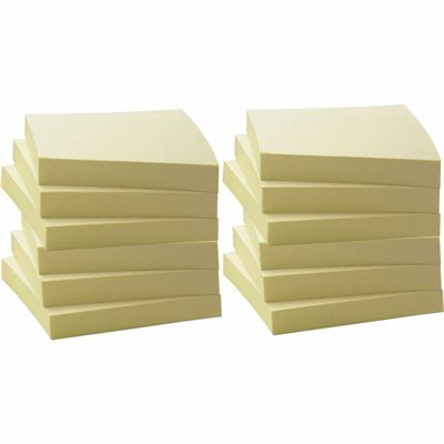 BUSINESS SOURCE YEL. REMOV.RECYC, PAD 3X3"