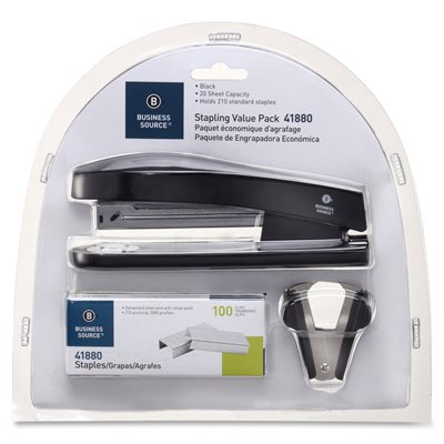 BUSINESS SOURCE STAPLING VALUE PACK