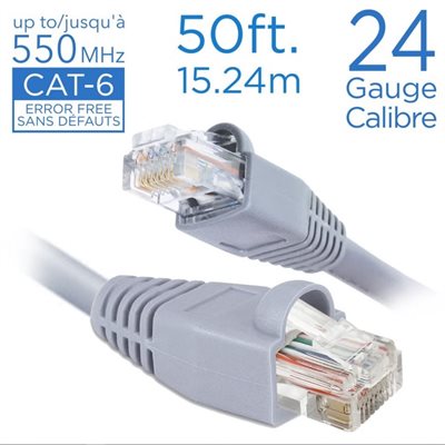 ELINK PATCH CABLE 50FT STRAIGHT CAT-6