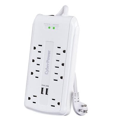 CYBERPOWER 8 OUTLET POWERBAR WITH SURGE PROTECTION